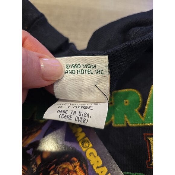 MGM Grand Slam 1994 Julio Chavez Vintage Sweatshirt XL Deadstock Boxing Tag RARE - Picture 9 of 11